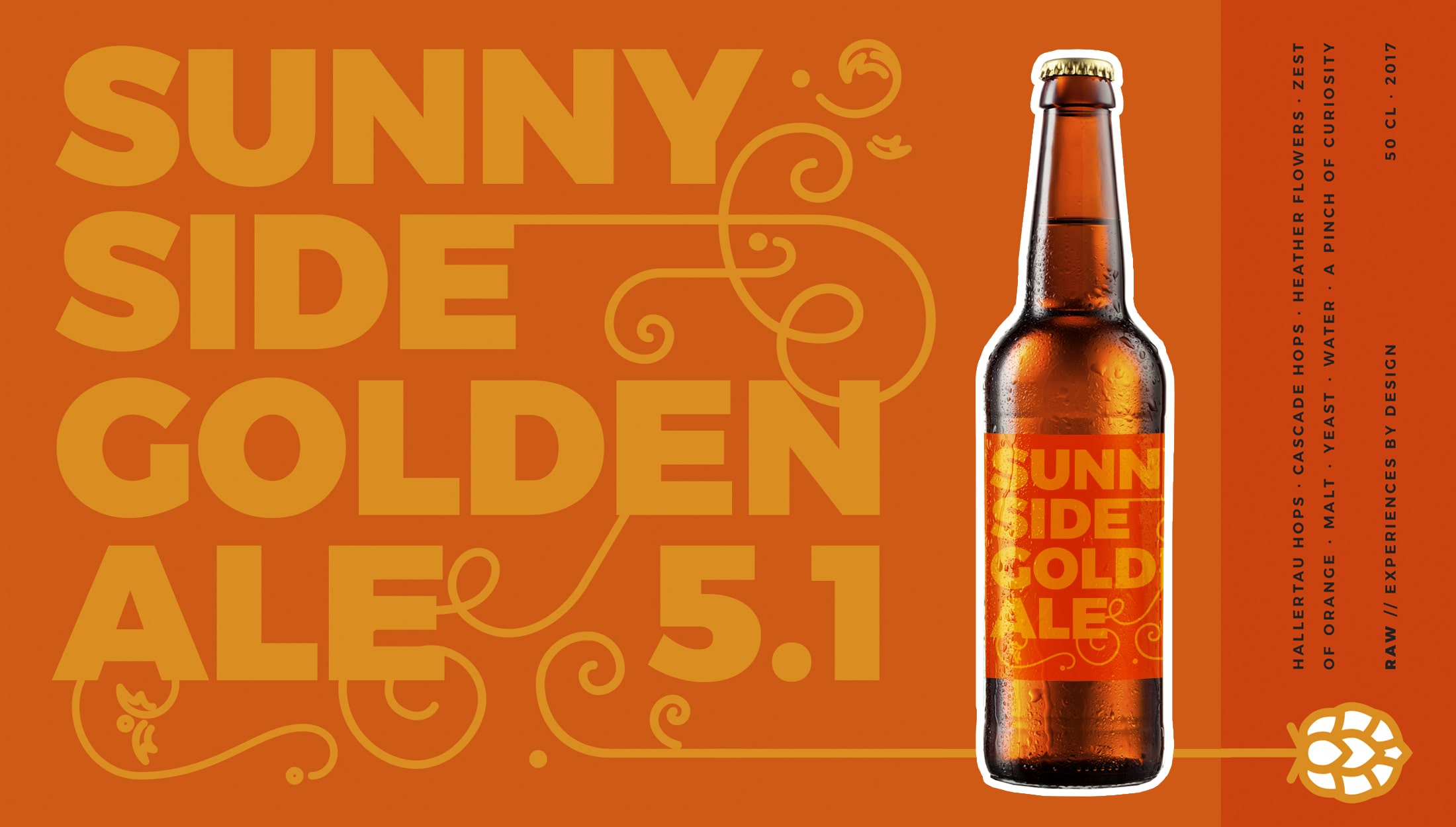 Sunny Side Golden Ale beer label
